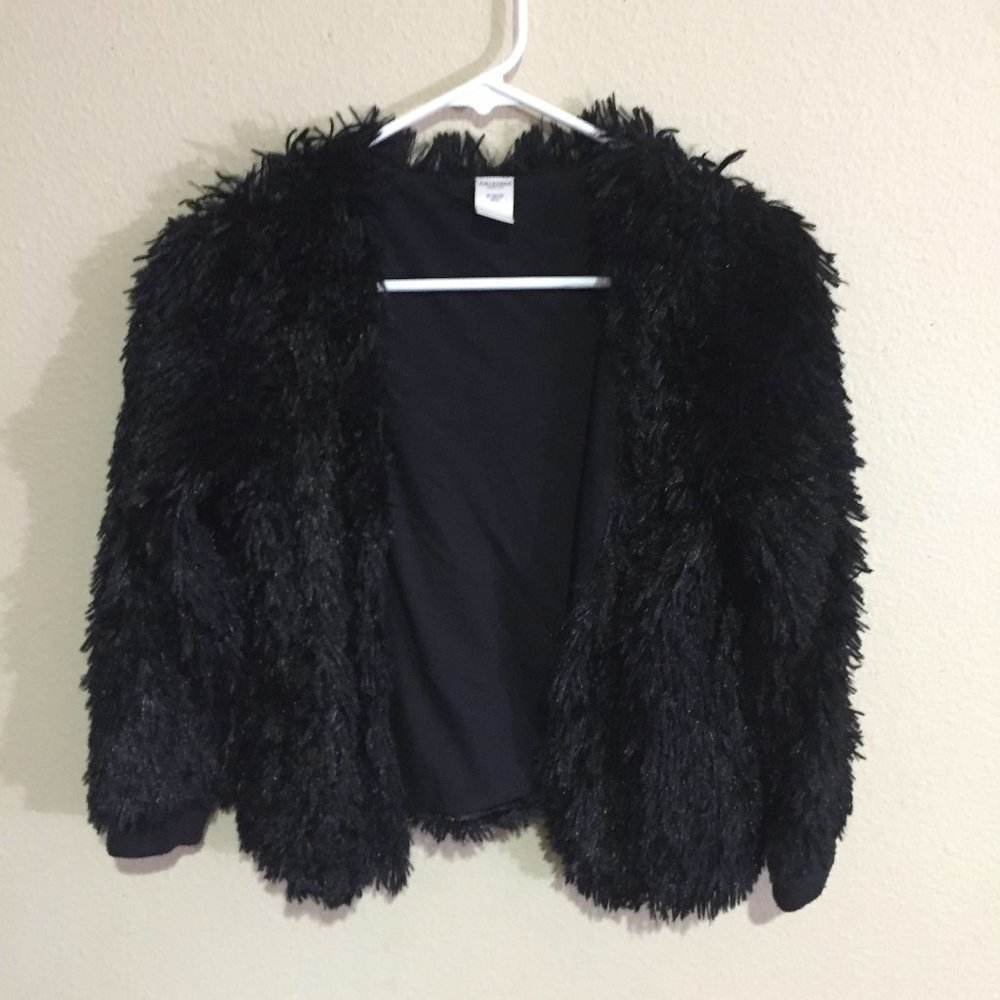 Arizona Jean Co Fuzzy Black Coat